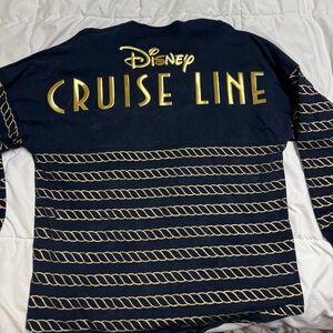 Disney Cruise Line Navy and Gold Long Sleeve Spirit Jersey